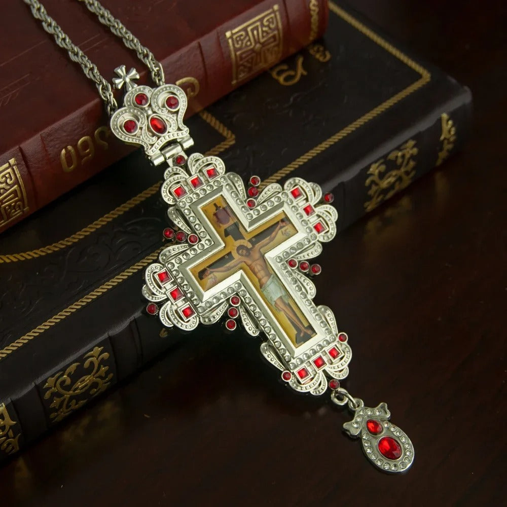 Cruz Imperial Safira com Colar