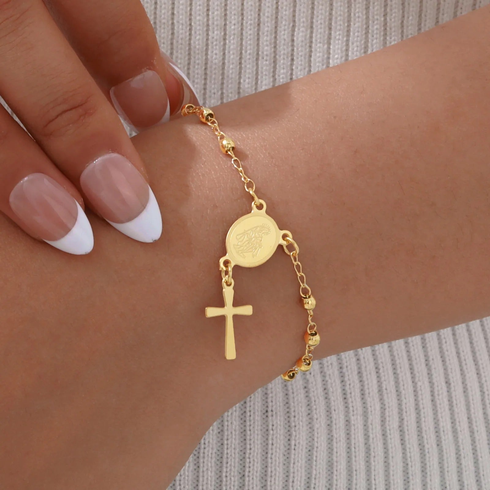 Pulseira Proteção Divina Dourada