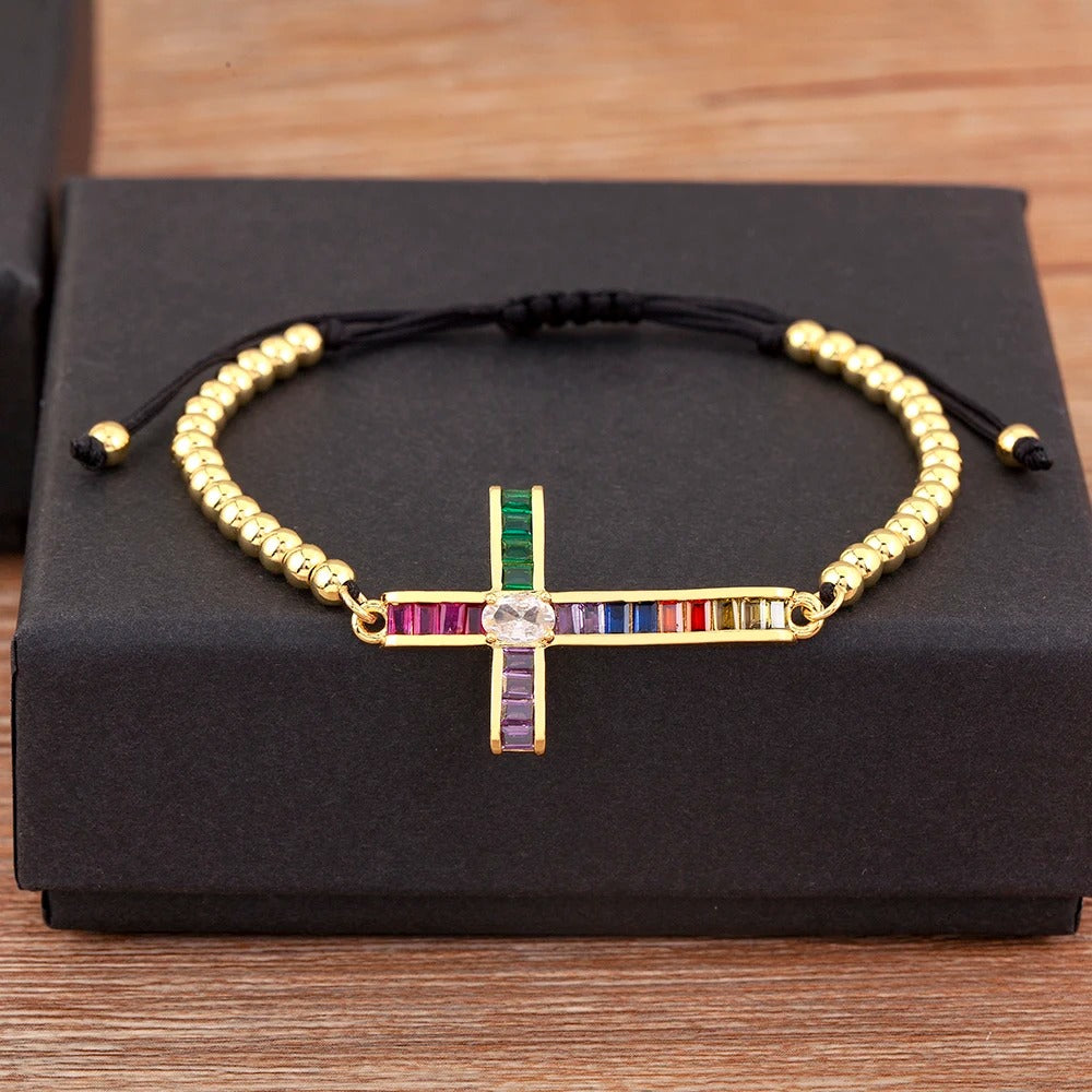 Pulseira Divina Rainbow Gold