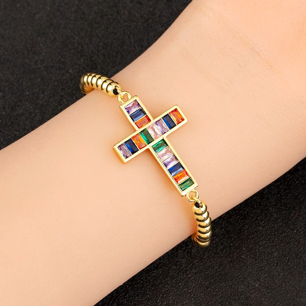 Pulseira Divina Rainbow Gold