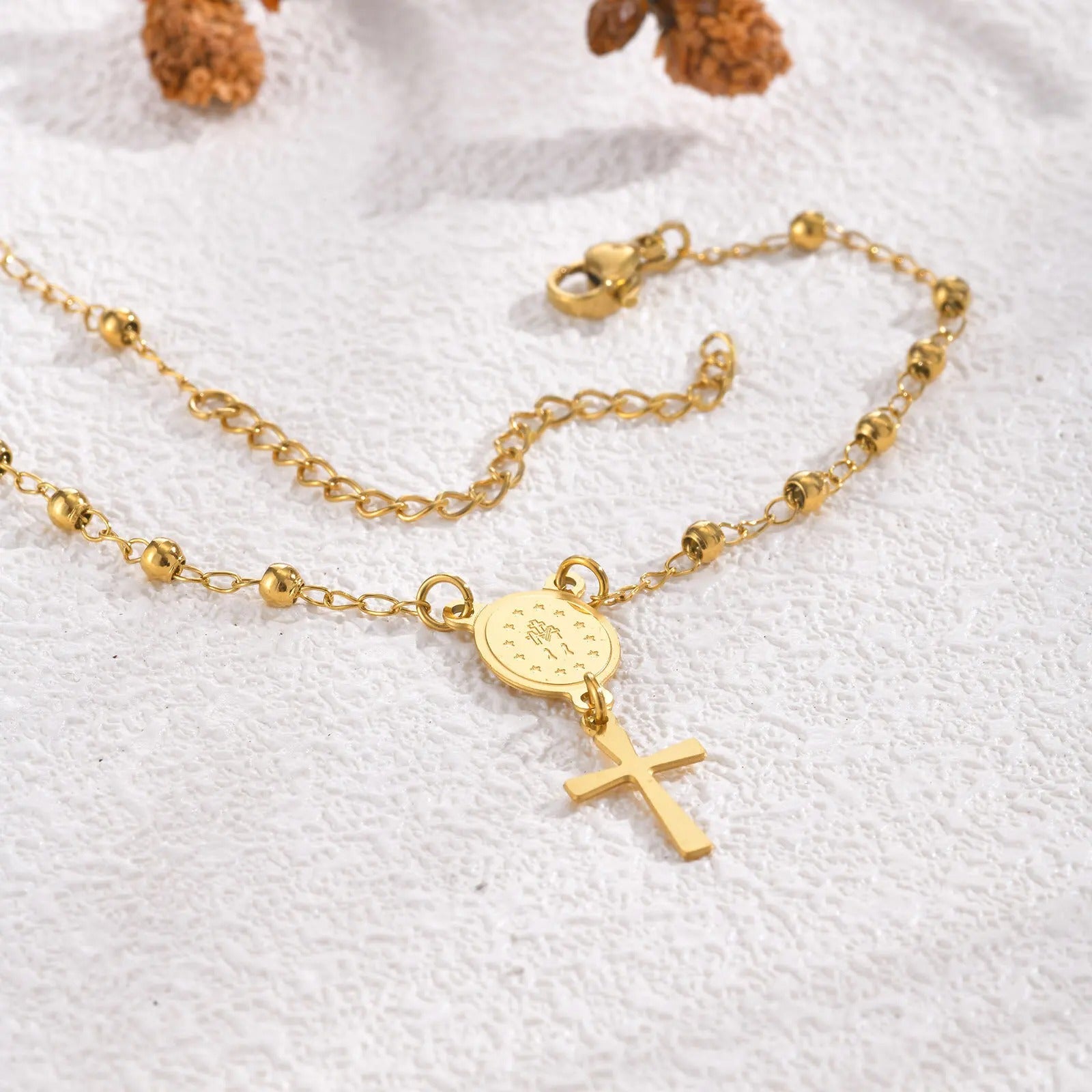 Pulseira Proteção Divina Dourada