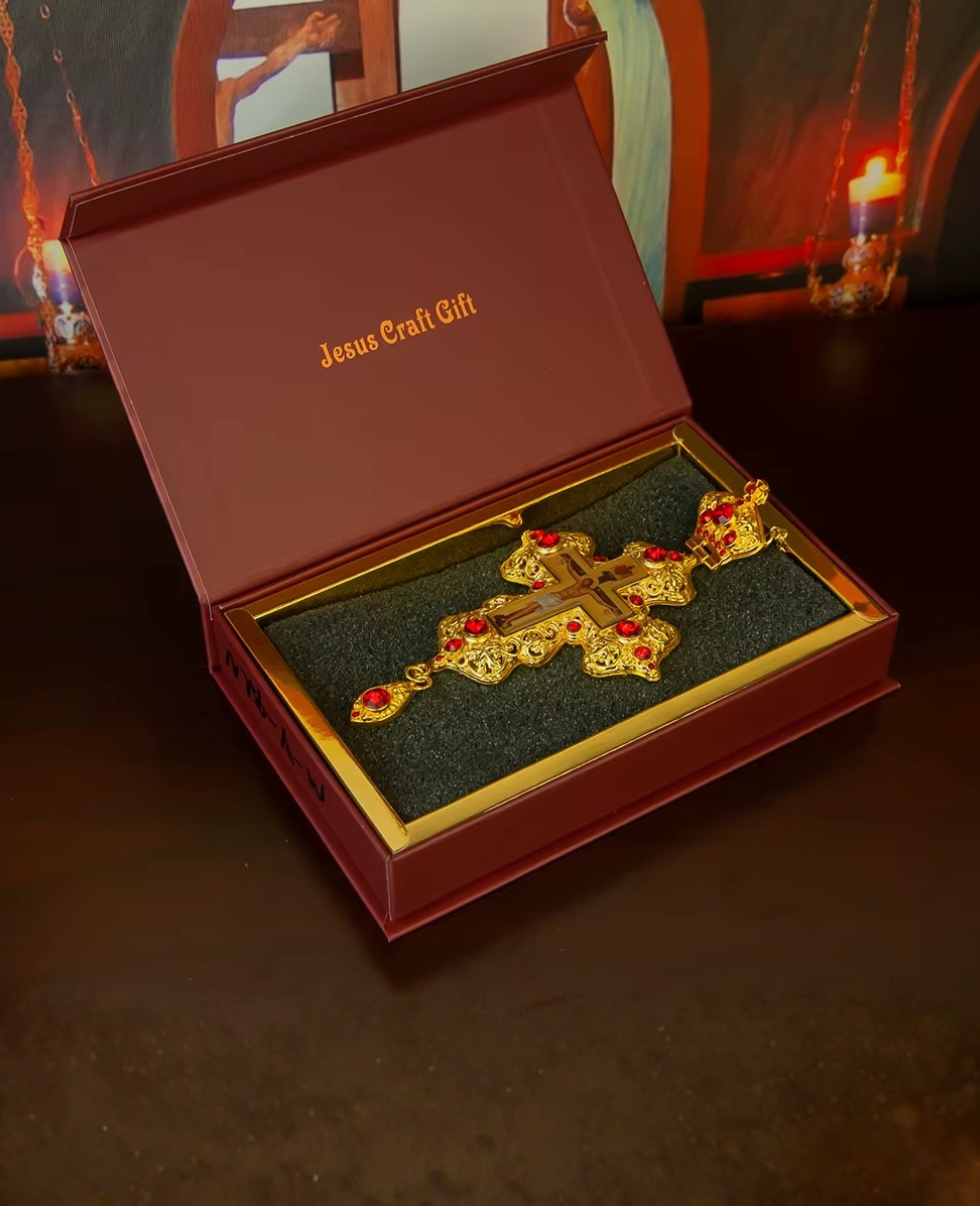 Cruz Imperial Rubi da Fé + Caixa especial