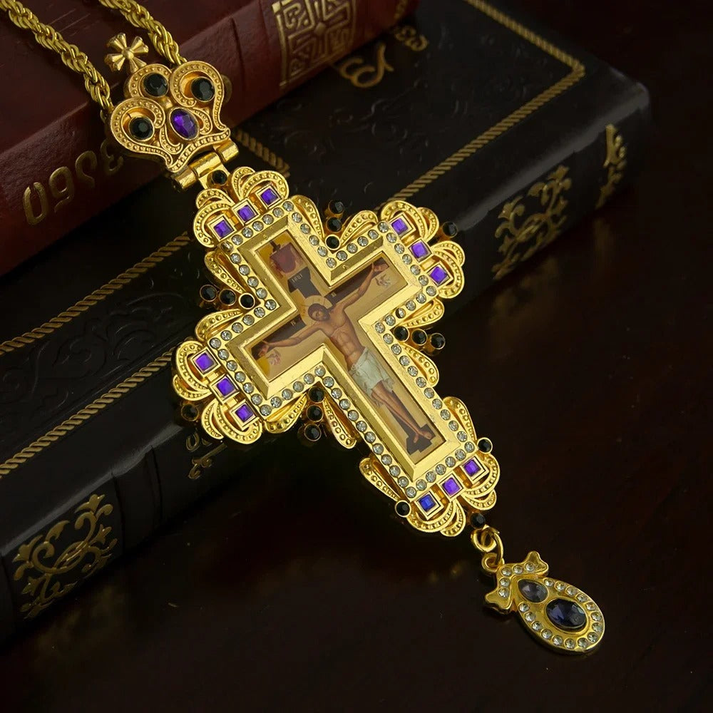 Cruz Imperial Safira com Colar