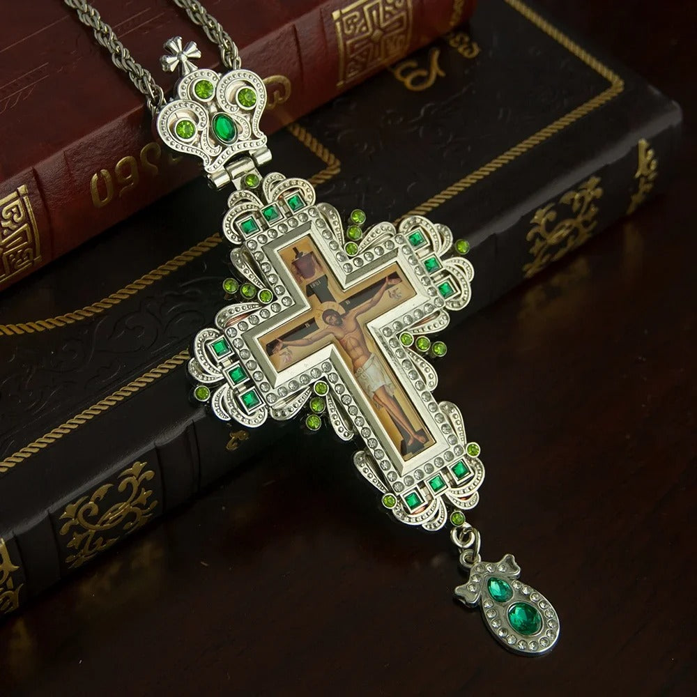 Cruz Imperial Safira com Colar