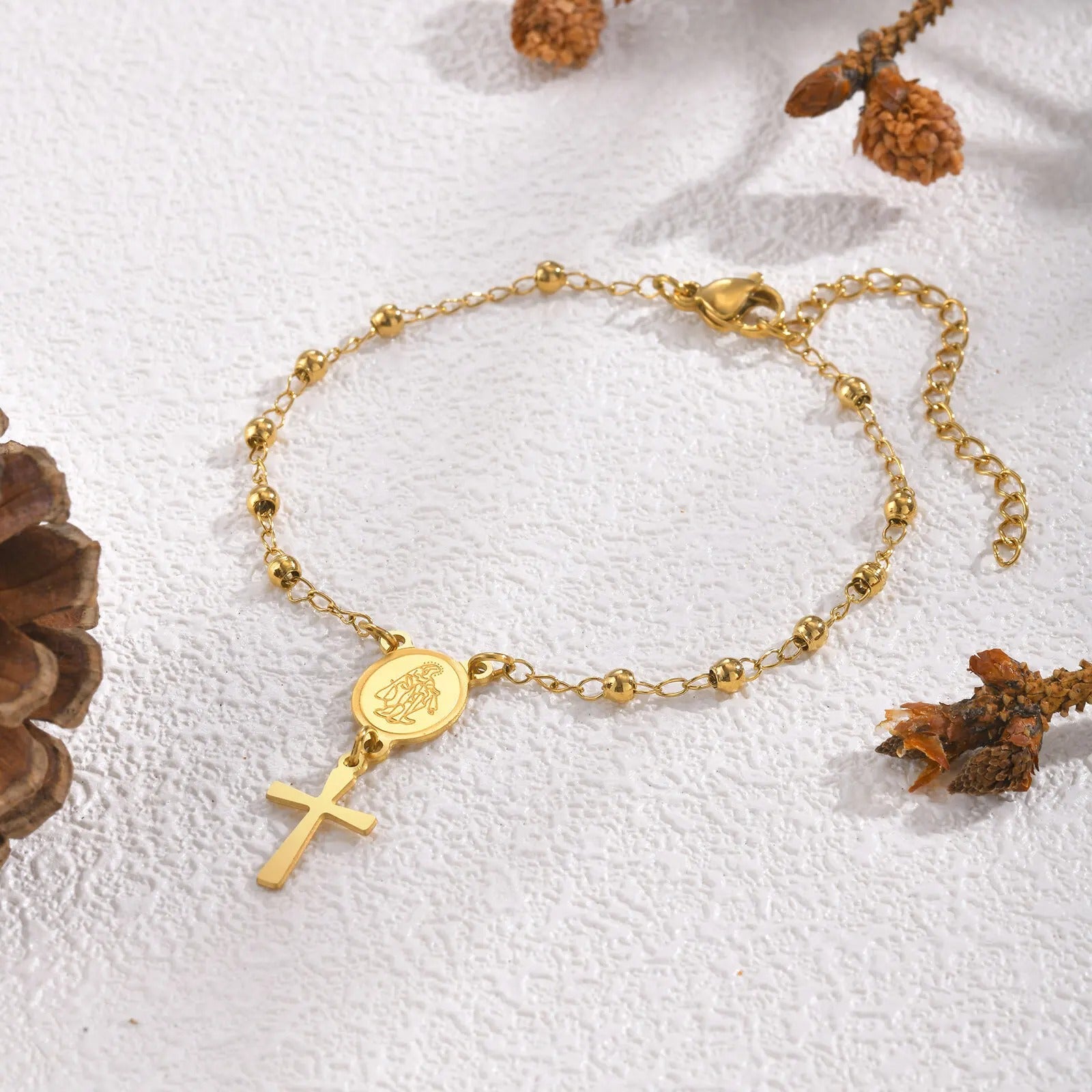 Pulseira Proteção Divina Dourada