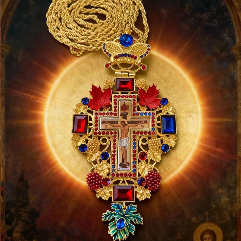 Cruz Bizantina Celestial – Majestade da Fé