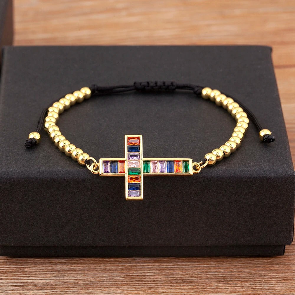 Pulseira Divina Rainbow Gold