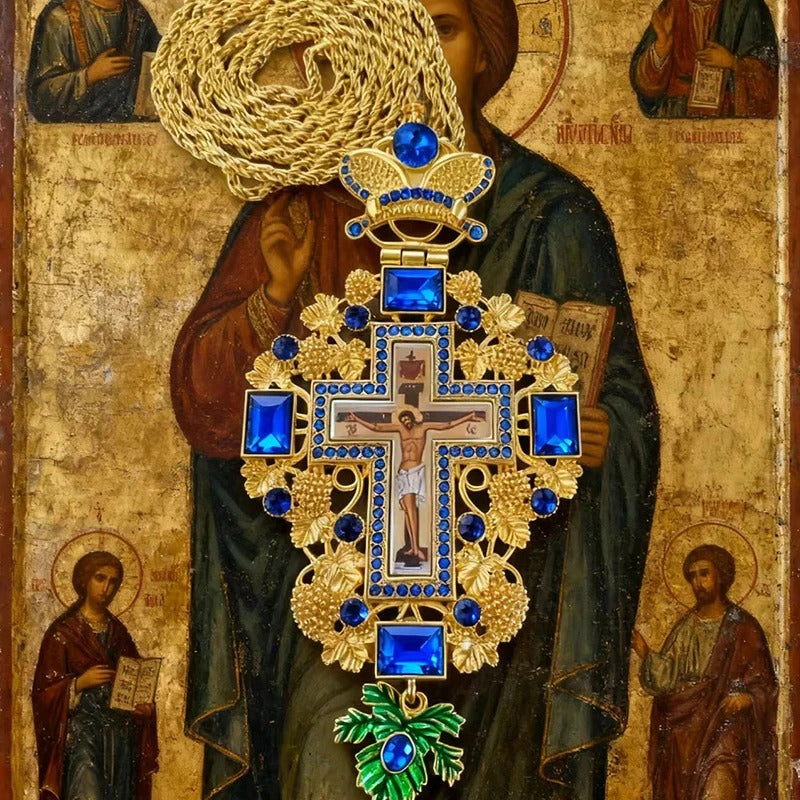 Cruz Bizantina Celestial – Majestade da Fé