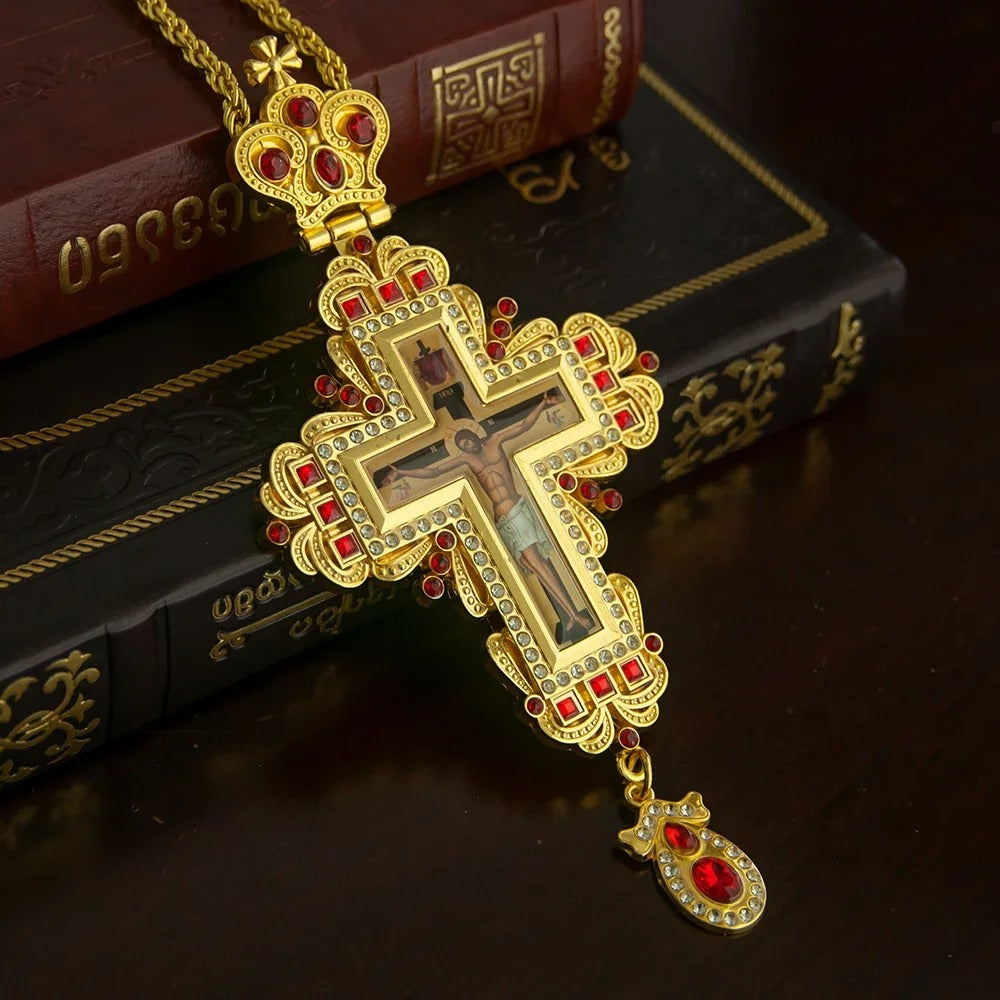 Cruz Imperial Safira com Colar